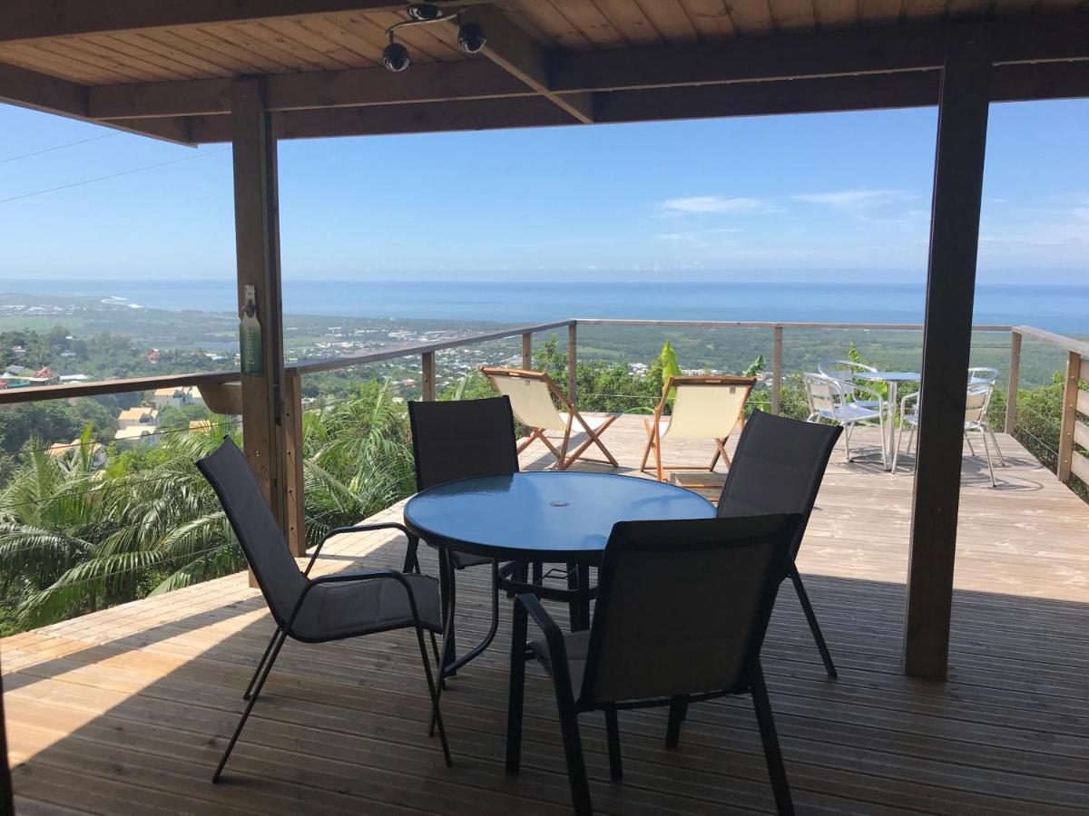 Lounge des hauts 3 maisons à L'étang-Salé sans vis à vis avec vue panoramique Océan et Montagne Exterior foto