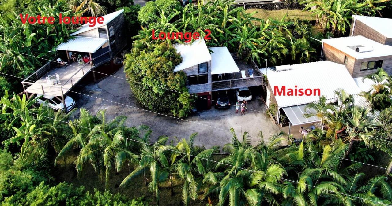 Lounge des hauts 3 maisons à L'étang-Salé sans vis à vis avec vue panoramique Océan et Montagne Exterior foto