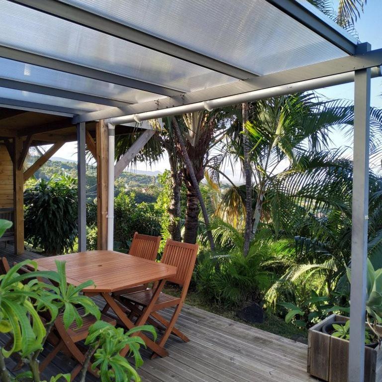 Lounge des hauts 3 maisons à L'étang-Salé sans vis à vis avec vue panoramique Océan et Montagne Exterior foto